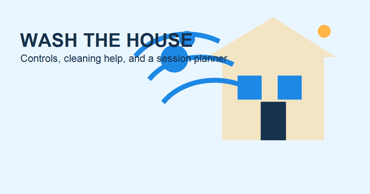 Wash The House fan-made water and house illustration